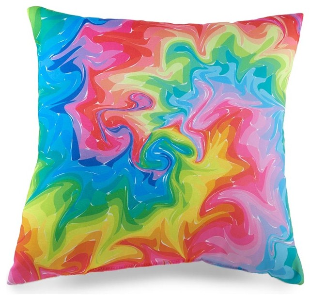 Swirl 18 x 18 Pillow (Indoor/Outdoor) - Contemporary - Decorative Pillows - by Zeckos