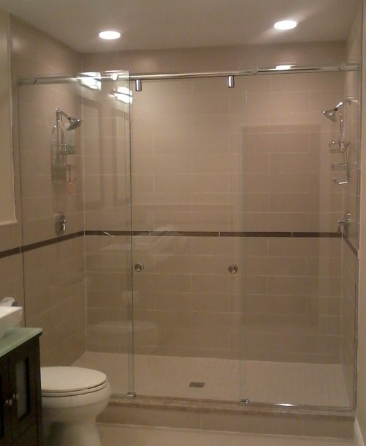 Boston - Master Bath with dual shower heads - Contemporary ...