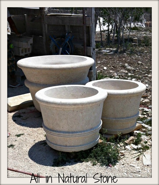 Natural Stone Planters Traditional Plant Pots & Planters other