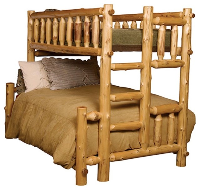 Cedar Log Staggered Bunk Bed Size: Twin Over Queen Twin Over Full ...