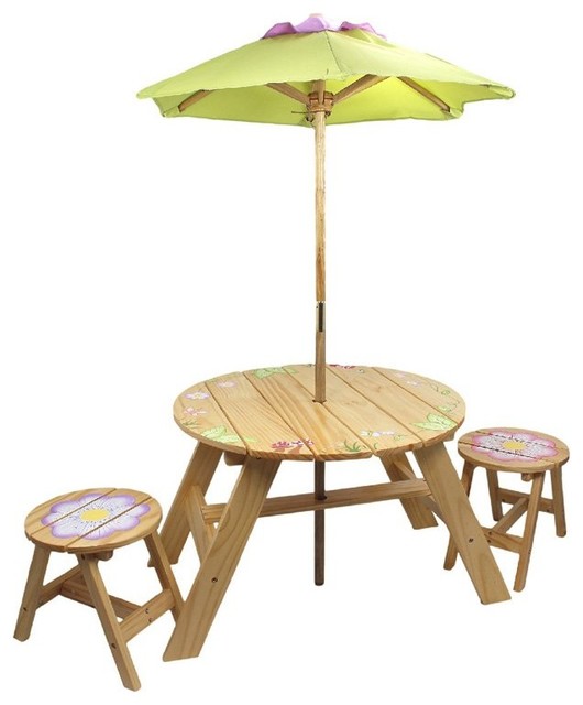 Fantasy Fields Magic Garden Outdoor Table and 2 Chairs Set - TD-0029A