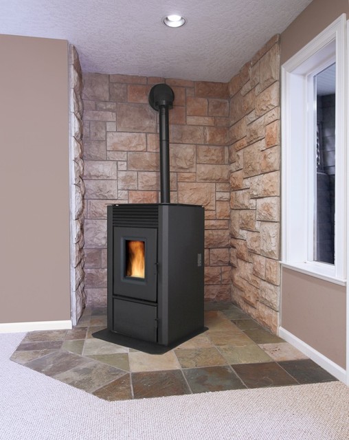 Enviro 25'' x 42'' Maxx Series Freestanding Pellet Stove Modern