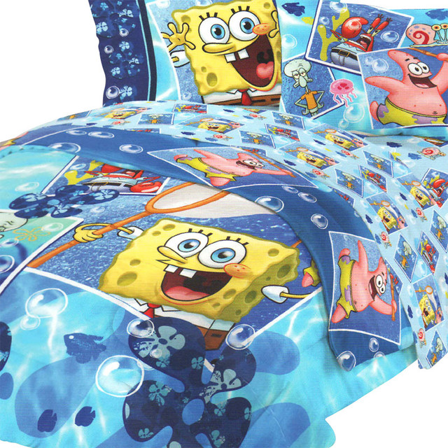 Spongebob Squarepants Photo Album Twin Bedding Comforter Contemporary