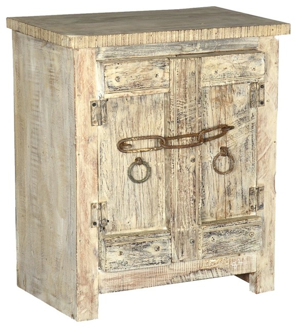 Camelot Old World Style Reclaimed Wood Accent Rustic Accent