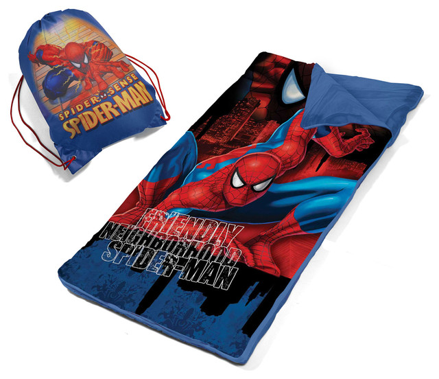 Spiderman Sleeping Bag Friendly Spidey Slumber Roll Sling