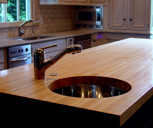 Hard Maple Wood Countertops Atlanta by Craft Art Elegant Surfaces