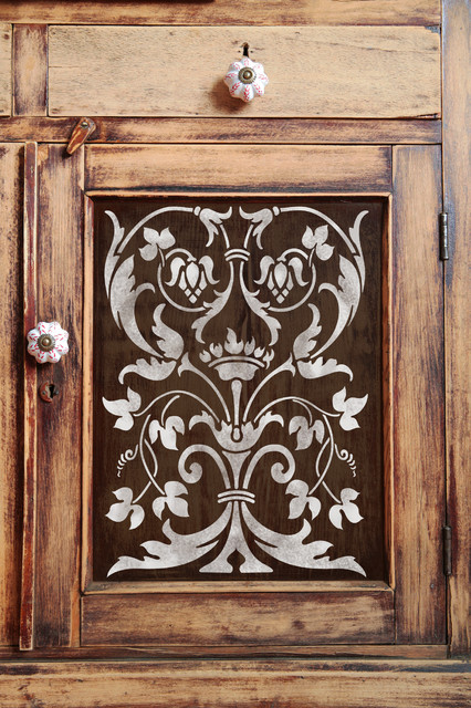 Firenze classic panel stencil mediterraneo stencil per pareti ...