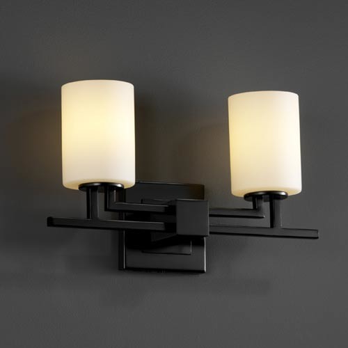 Fusion Aero Two-Light Matte Black Bath Fixture - Contemporary - Bathroom Vanity Lighting - by ...