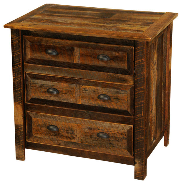 3 Drawer Dresser Rustic Barnwood Distressed Wood Rustic Dressers