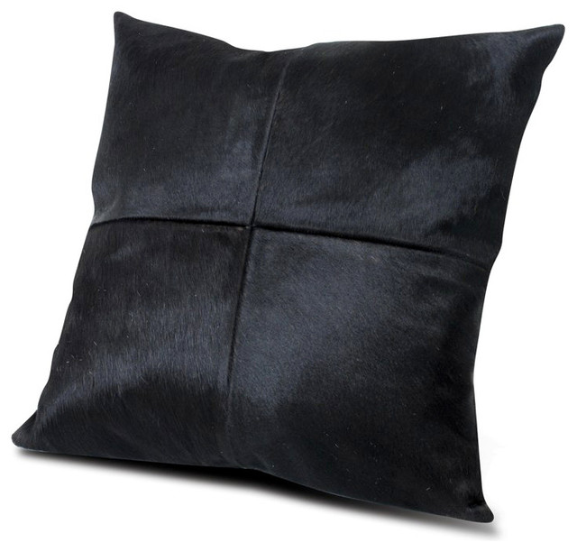 Yerra Cowhide Pillow - Modern - Scatter Cushions - by Viesso