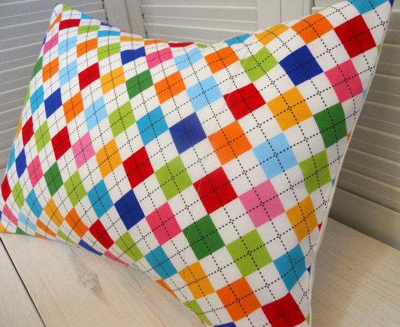 Throw Pillow Cover, Rainbow by The Red Pistachio - Modern - Decorative Pillows - by Etsy