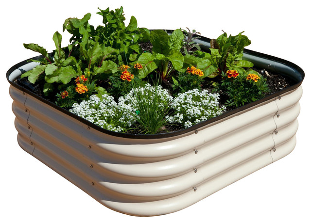 Metallic Corten Steel Raised Garden Bed Metallic Corten Steel Raised Garden Bed
