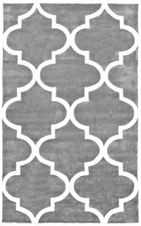 Quatrefoil Area Rug, Slate, 5