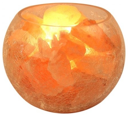 Air Purifying Glass Bowl Himalayan Crystal Salt Lamps - Traditional - Table Lamps - raleigh - by ...