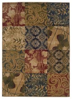 Canberra Area Rug, Patchwork, 139;10quot;x739;3quot; Runner  Contempor