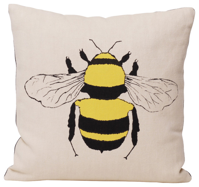 Bee Pillow - Contemporary - Decorative Pillows - by BRIKA Inc.