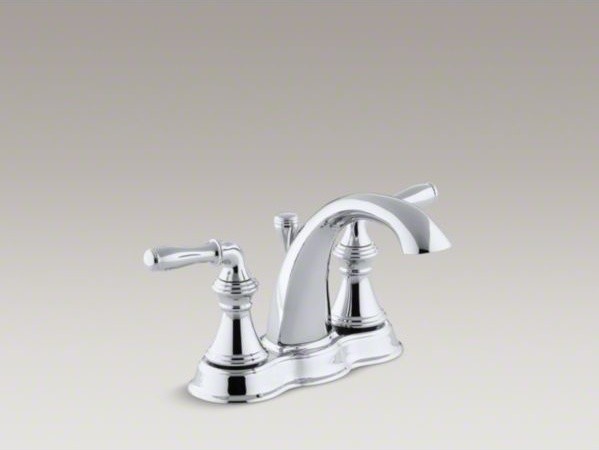 KOHLER Devonshire(R) centerset bathroom sink faucet with lever handles ...