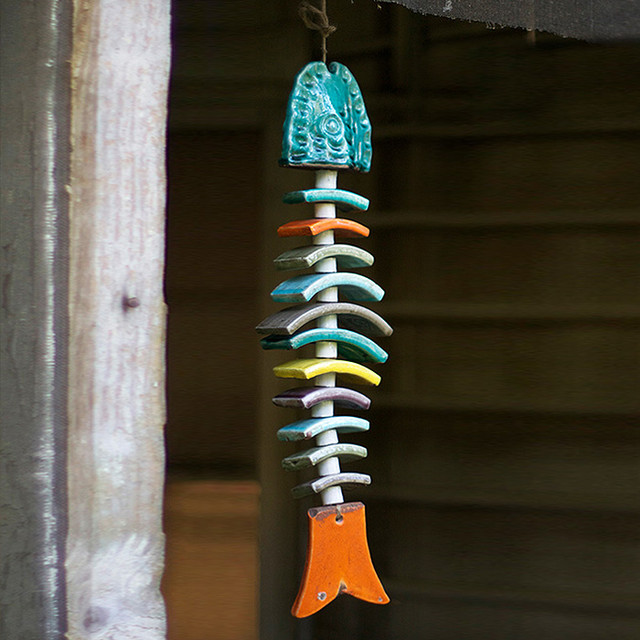 Fish of Many Colors Wind Chime Modern Wind Chimes