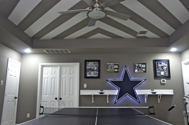 Dallas Cowboys contemporary-family-room