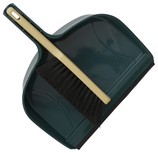 Jumbo Plastic Dustpan And Brush Set Traditional Mops Brooms And