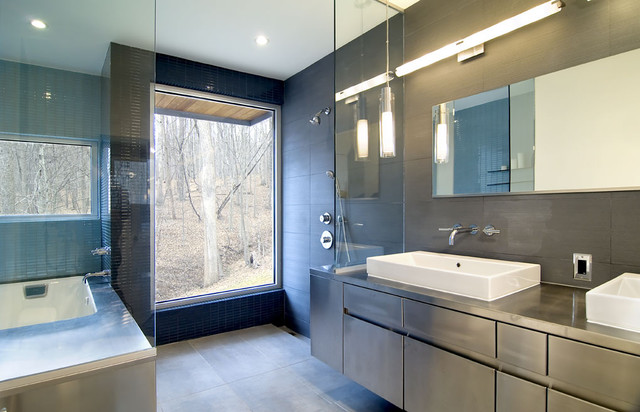 Forest House contemporary-bathroom