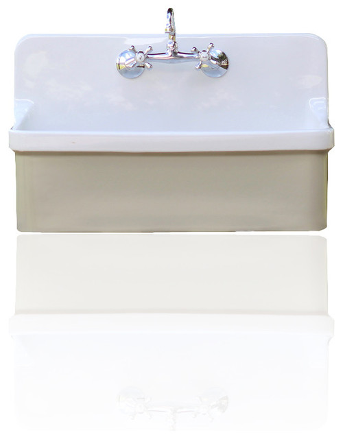 High Back Farm Sink Kohler Gilford Apron Utility Sink - Farmhouse ...