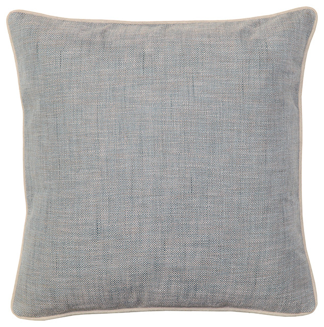 Textured Hues Slate Blue Pillow, Set of 2 - Transitional - Decorative Pillows - by Design ...