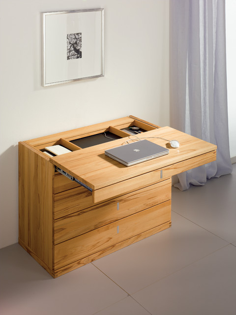 Cubus modern beech desk - Modern - Desks & Writing Bureaus - London - by Wharfside
