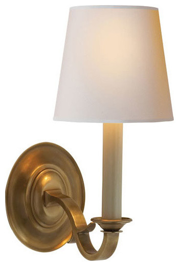 Thomas OBrien Channing 1 Light Decorative Wall Light - Traditional - orange county - by Lightopia