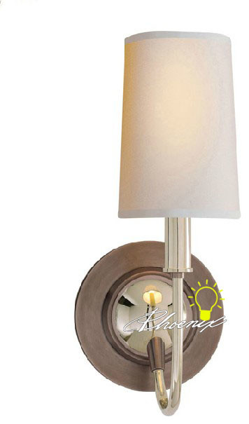 Antique Bright Copper and Fabric Wall Sconce - Contemporary - Wall Sconces - new york - by ...