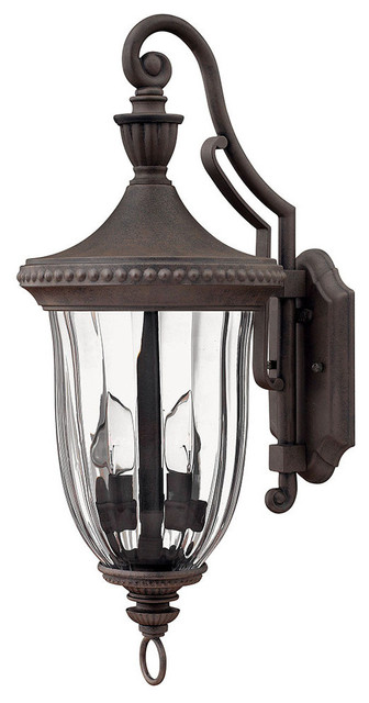Oxford Outdoor Wall Sconce, Medium - Traditional - Outdoor Wall Lights And Sconces - by Lightopia