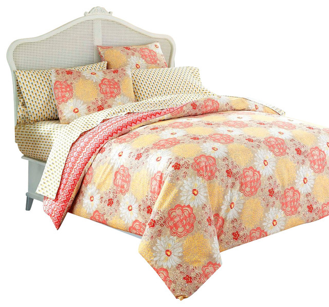 Wildflower Modern Comforter Set Transitional Comforters And