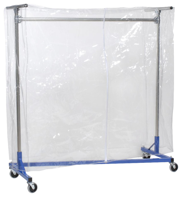 Cover Clear Vinyl w/ Zipper 60"H 72"L for 6ft ZRack Clear Modern Clothes Racks