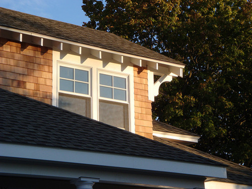 craftsman exposed rafters - traditional - exterior