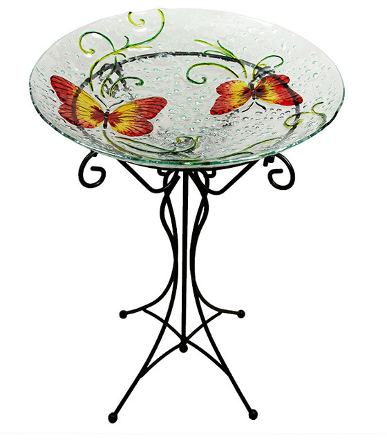 hand painted butterfly spring outdoor glass garden bird hand painted butterfly spring outdoor glass garden bird
