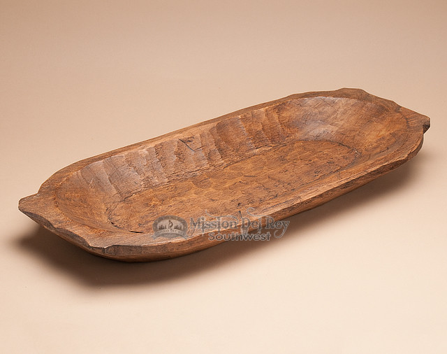 Rustic Wooden Vintagestyle Dough Bowl Traditional Serveware
