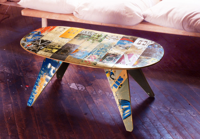 recycled skateboard coffee table contemporary coffee recycled skateboard coffee table contemporary coffee