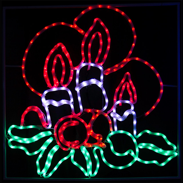 led ropelight candle holly twinkle flame led ropelight candle holly twinkle flame
