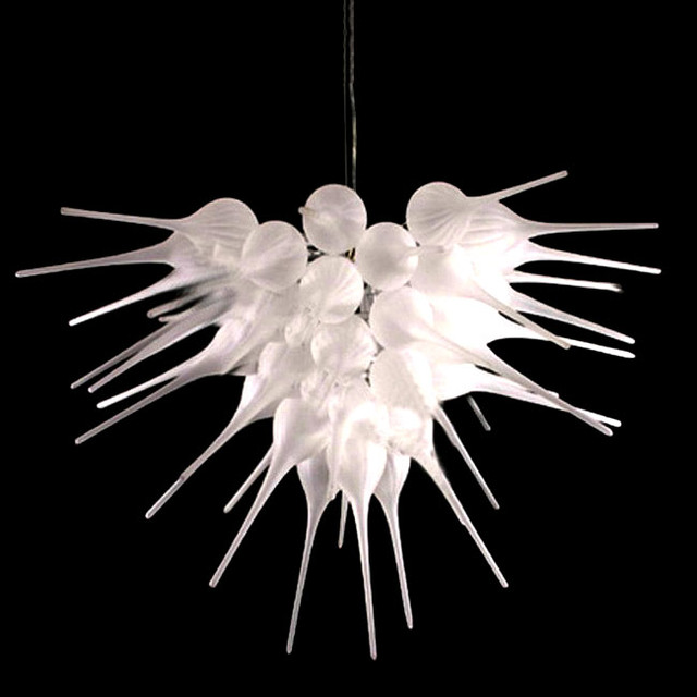 Modern Blown Glass Flower Chandelier Contemporary Chandeliers new