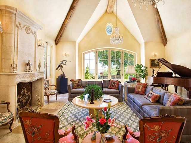 French Country Manor - Victorian - Living Room - san francisco - by ...