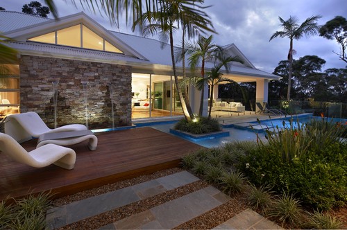 Contemporary Pool by Sydney Landscape Architects & Landscape Designers Dean Herald-Rolling Stone Landscapes