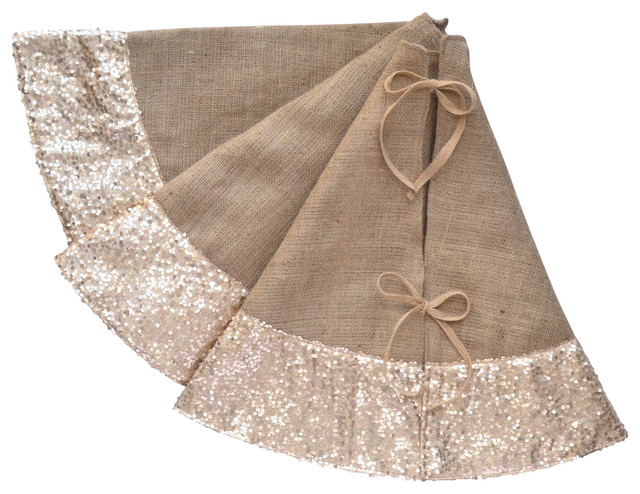 sequin and burlap tree skirt chagne contemporary sequin and burlap tree skirt chagne contemporary