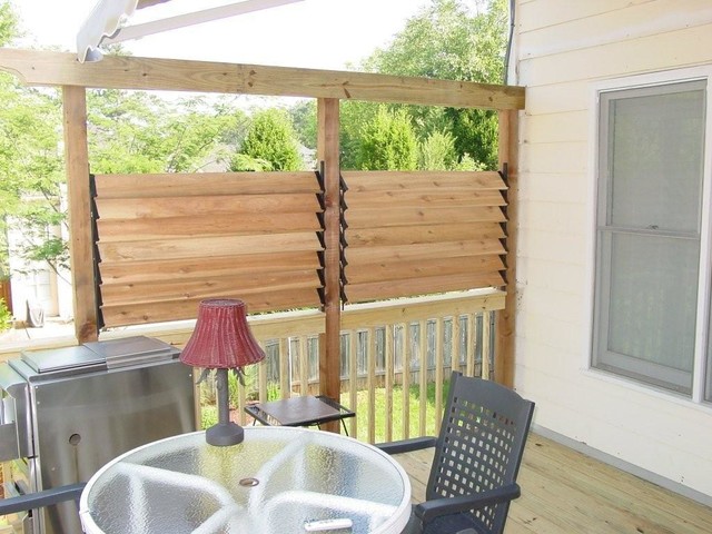 Easy Extra Privacy Deck Fence with Louvers