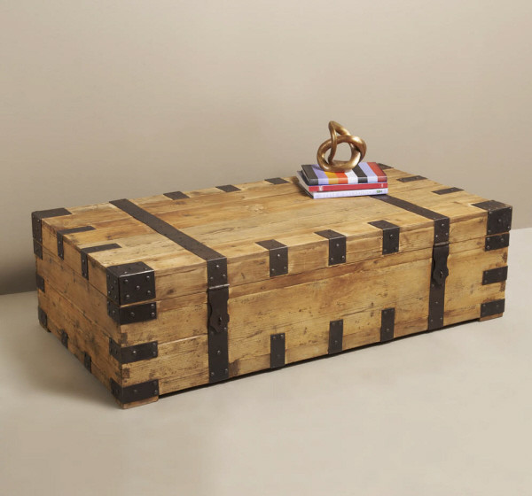 Gaston Steamer Trunk Coffee Table Traditional Coffee Tables new york by Zin Home