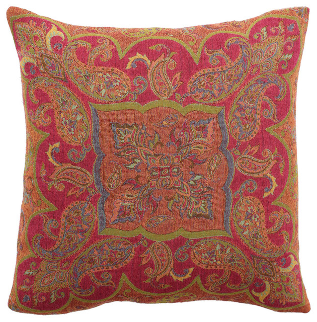 Boucle Mohra Square Pillow - MULTI COLORS - Contemporary - Decorative Pillows - by Horchow