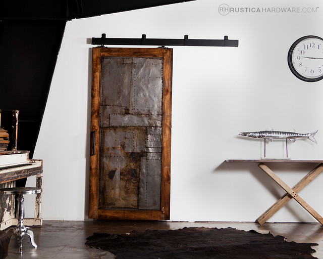 Steampunk Scrap Metal Door - Modern - Windows And Doors