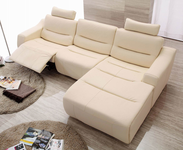 modern small leather sectional sofa