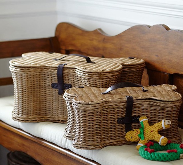 Doggie Toy Basket Contemporary Pet Supplies sacramento by