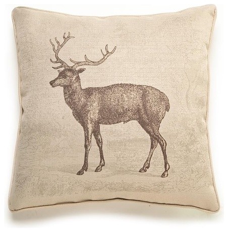 Deer Etching Pillow - Modern - Decorative Pillows