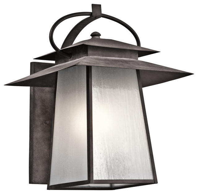 Kichler Lighting 49533WZC Woodland Lake Weathered Zinc Outdoor Wall